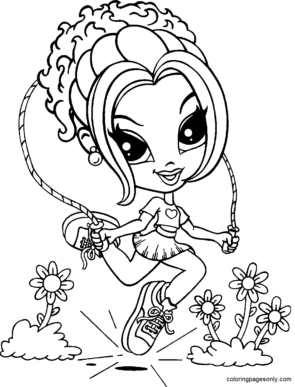 Lisa Frank Jumping Rope Coloring Pages