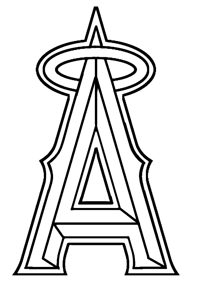 Los Angeles Dodgers Logo coloring page