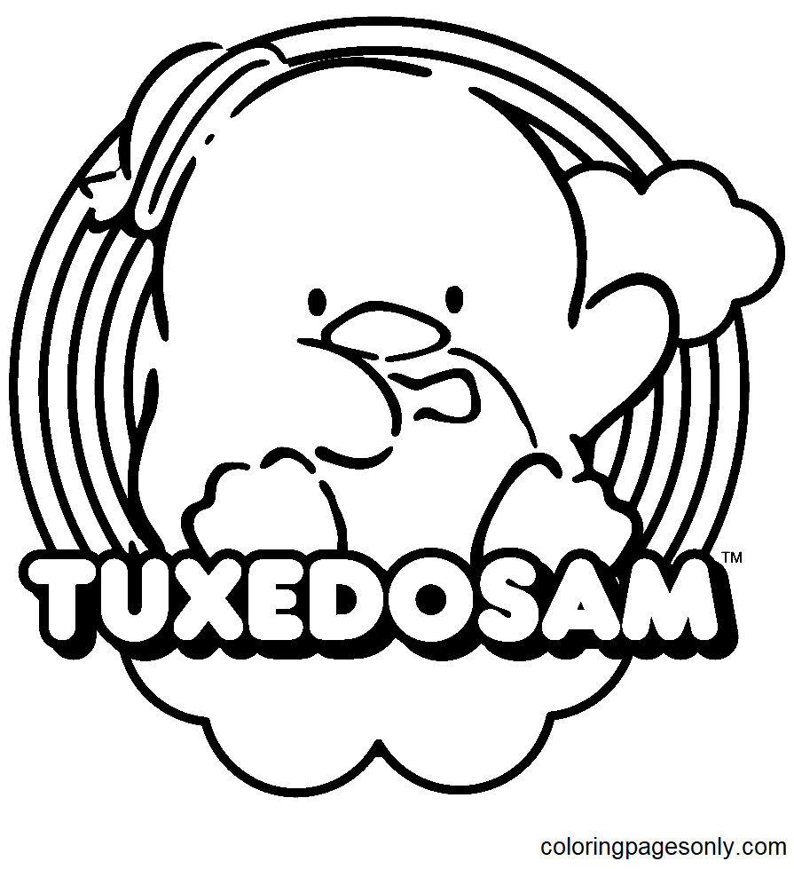 Lovely Tuxedo Sam Coloring Pages
