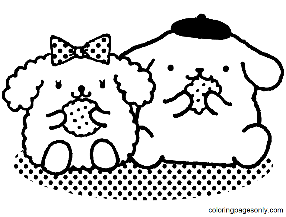 Pom Pom Purin Coloring Pages
