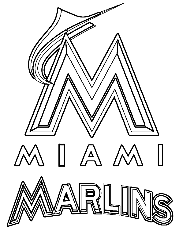 Логотип Майами Марлинз из MLB