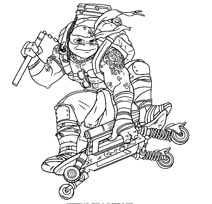 Michelangelo TMNT Coloring Pages