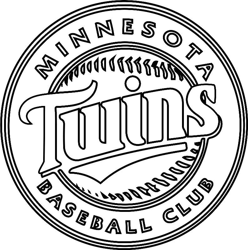 Pagina da colorare di Minnesota Twins Logo