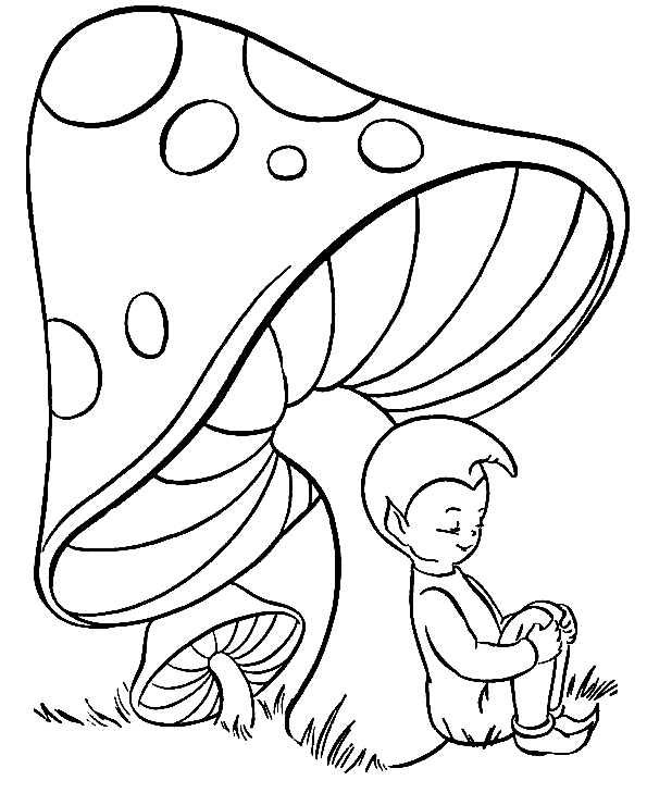 Desenhos para Colorir: Desenho de Cogumelo para salvar, imprimir e pintar,  colorir desenhos infantis de cogumelos.