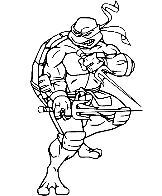 Mutant Ninja Turtles Coloring Page