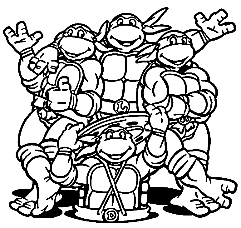 Mutante Ninja Turtles0 van Ninja