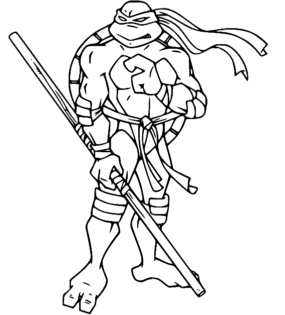 Tortuga Ninja Donatello de Tortugas Ninja