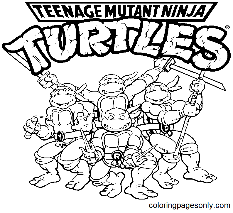 L'équipe des Tortues Ninja de Ninja Turtles