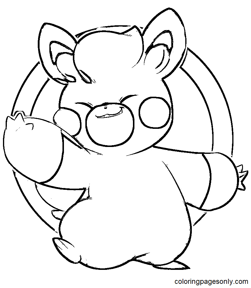 Pawmi Fat Coloring Pages