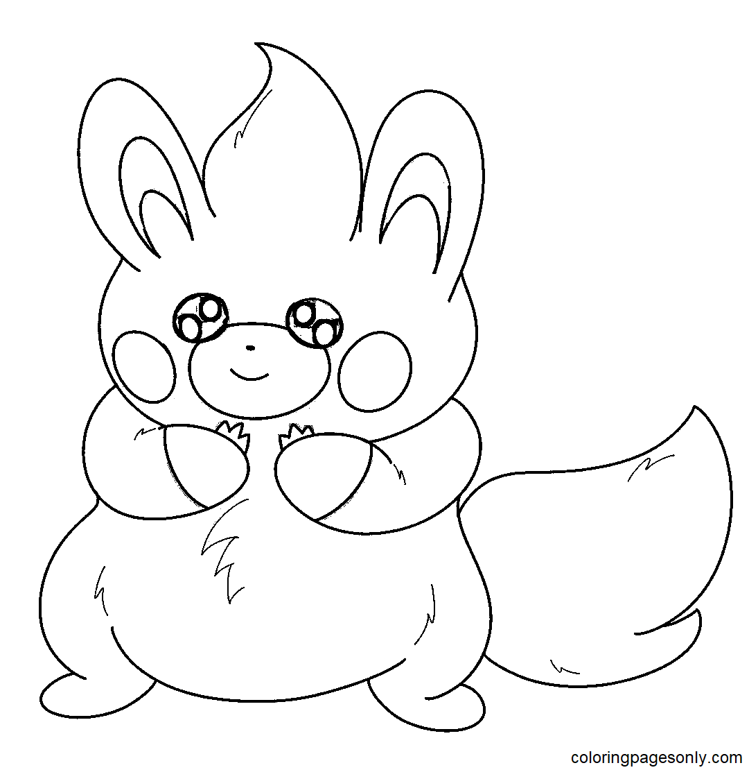 Pawmi Pokemon for Kids Coloring Pages
