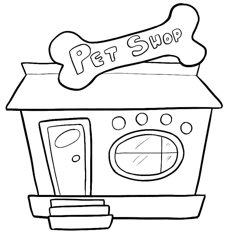 Pet Shop Coloring Pages