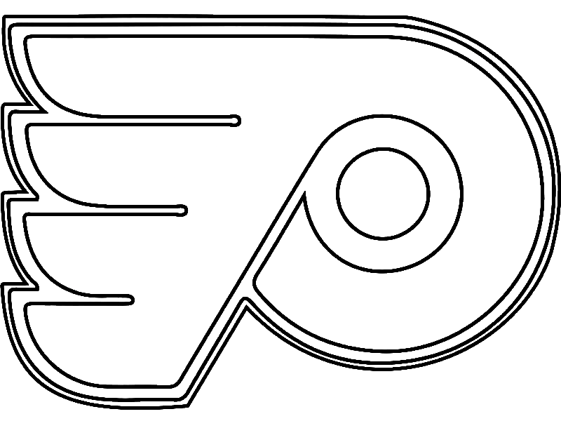 Philadelphia Flyers Logo Página Para Colorear