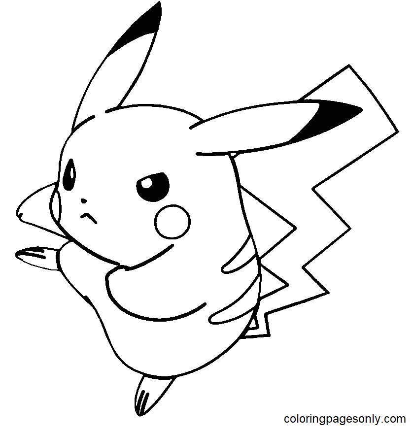Pikachu Image Coloring Pages