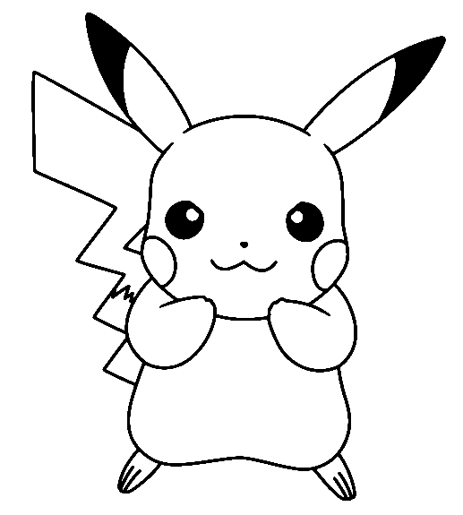Pikachu Sheets Coloring Pages