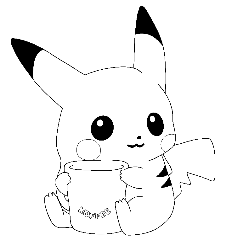 Pikachu con Café de Pikachu