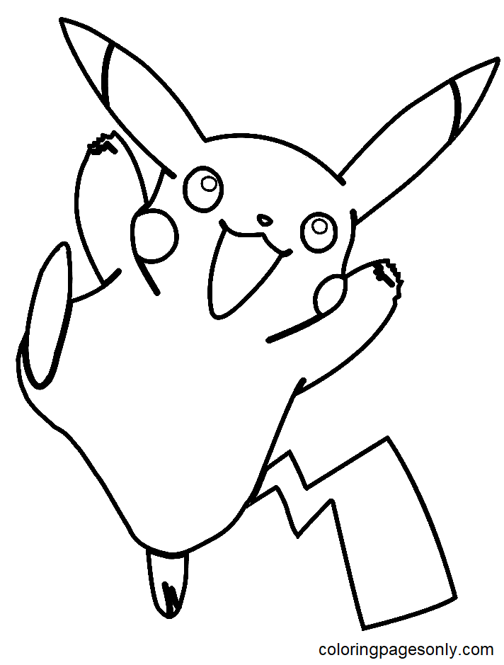 Pikachu de personagens Pokémon