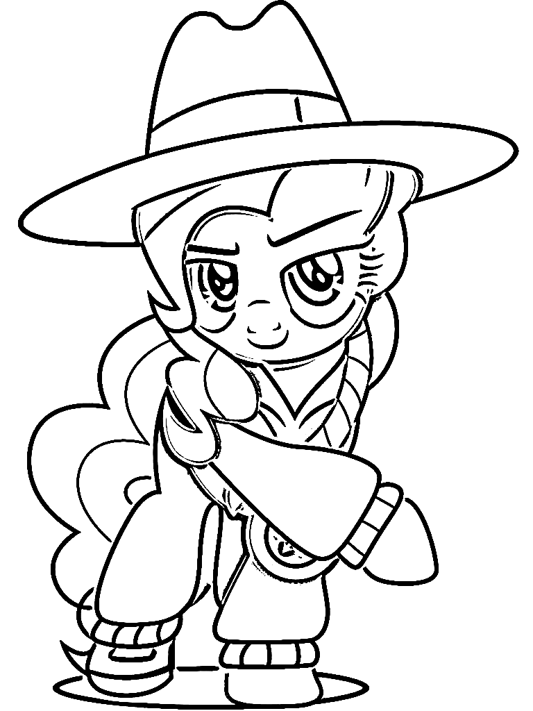 Pinkie Pie Cowboy Coloring Page