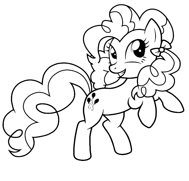 Pinkie Pie Pony Coloring Pages