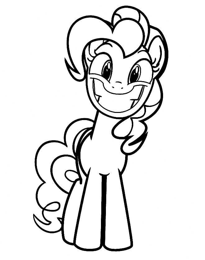 Pinkie Pie Printable Coloring Pages