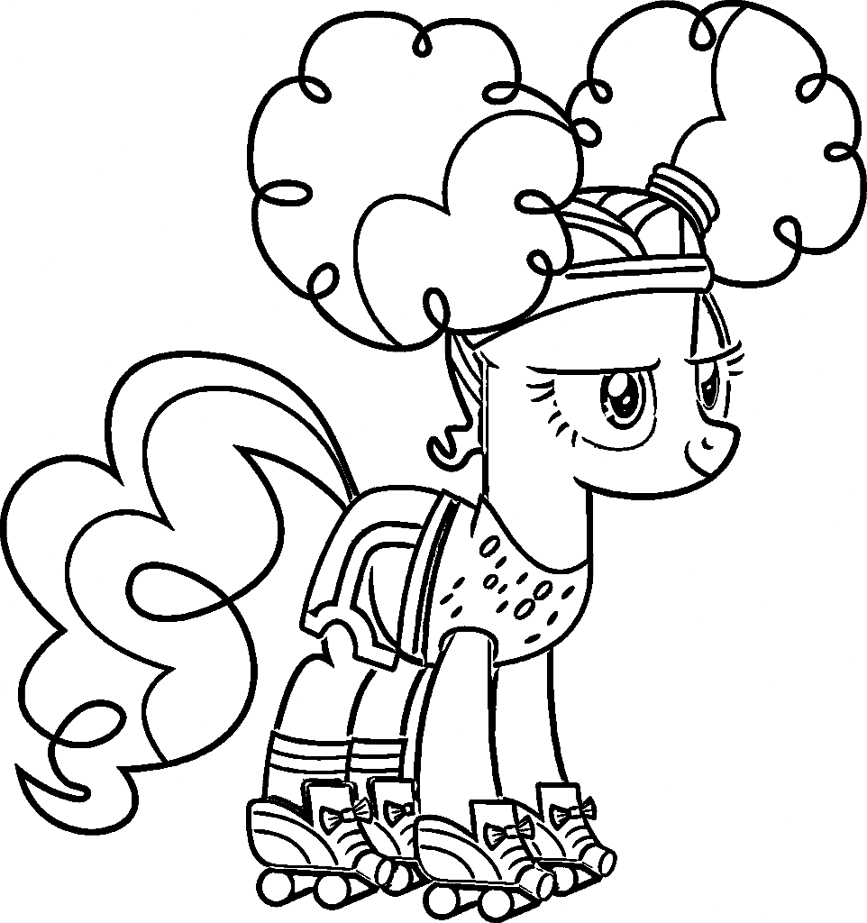 Pinkie Pie from MLP Coloring Page