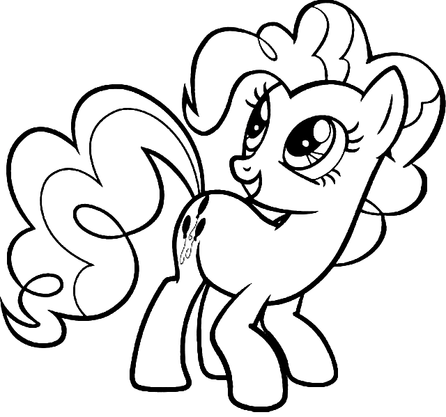 Pinkie Pie in My Little Pony Coloring Page