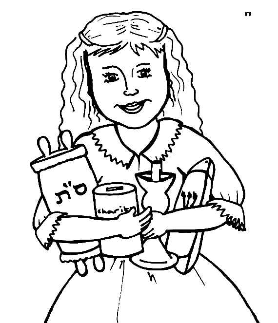 Pioneer Family Coloring Page