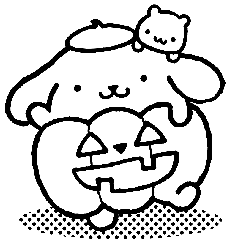 Pompompurin Pumpkin Coloring Pages