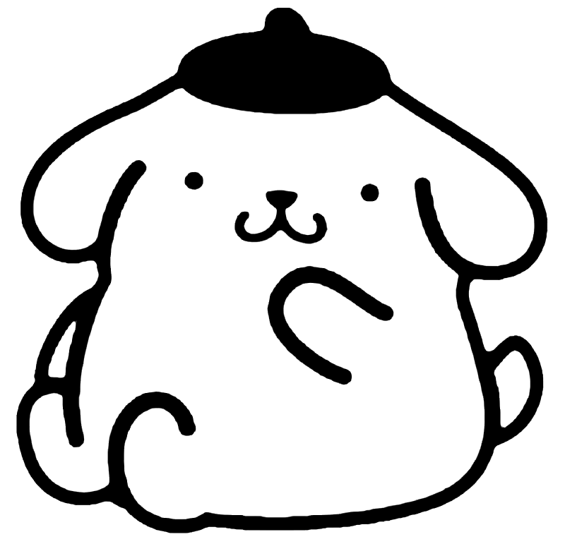 Pompompurin Coloring Page