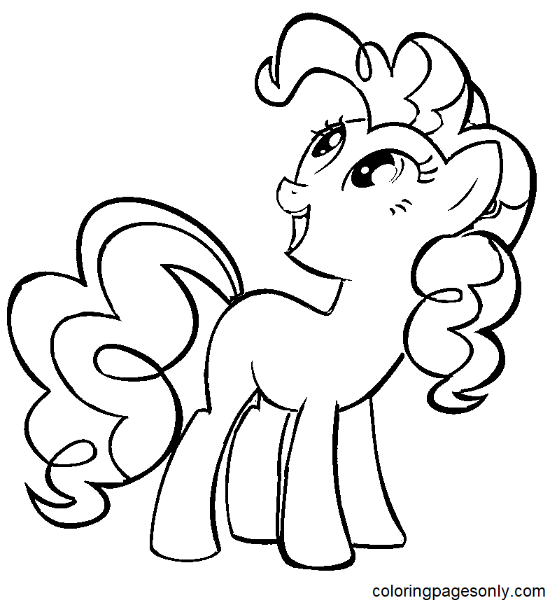 Pinkie Pie Outline