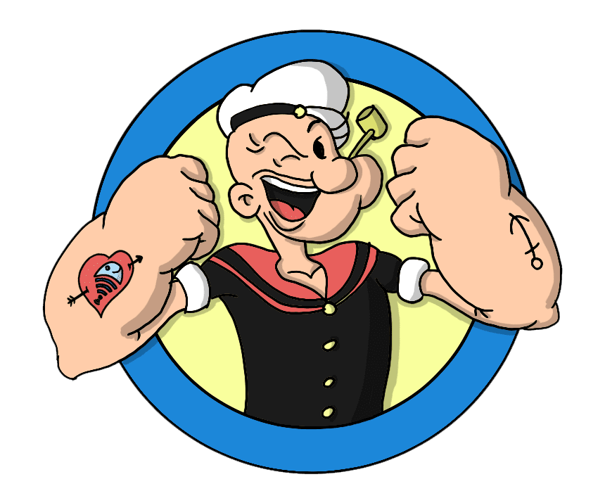 Interesting Shin-chan and Popeye coloring pages