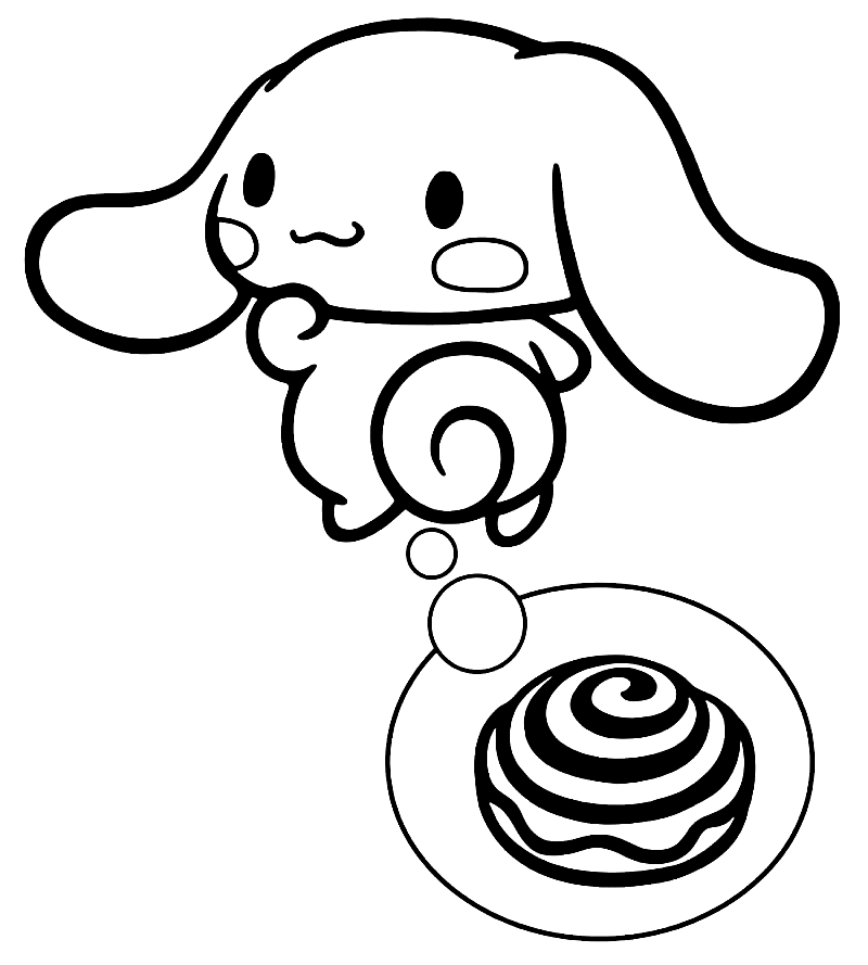 Pretty Cinnamoroll Coloring Pages