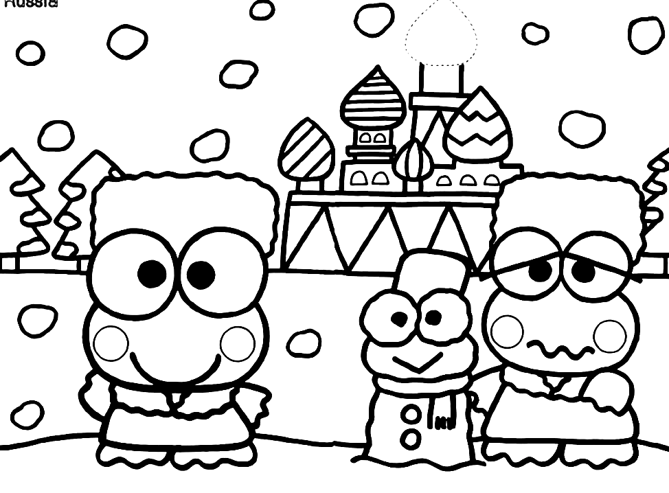 Print Keroppi Coloring Pages
