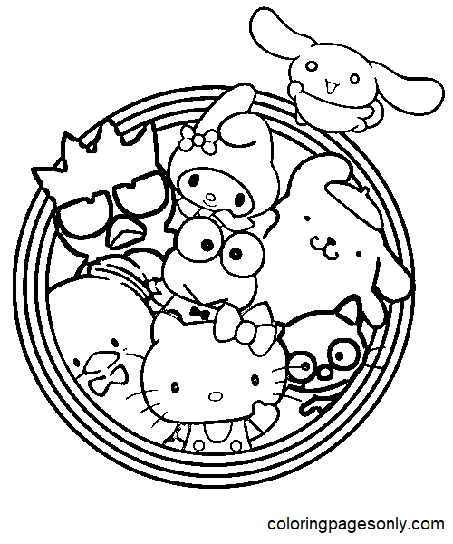 Imprimer la page de coloriage de Sanrio