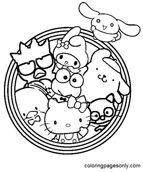 Sanrio Coloring Pages Coloring Pages For Kids And Adults