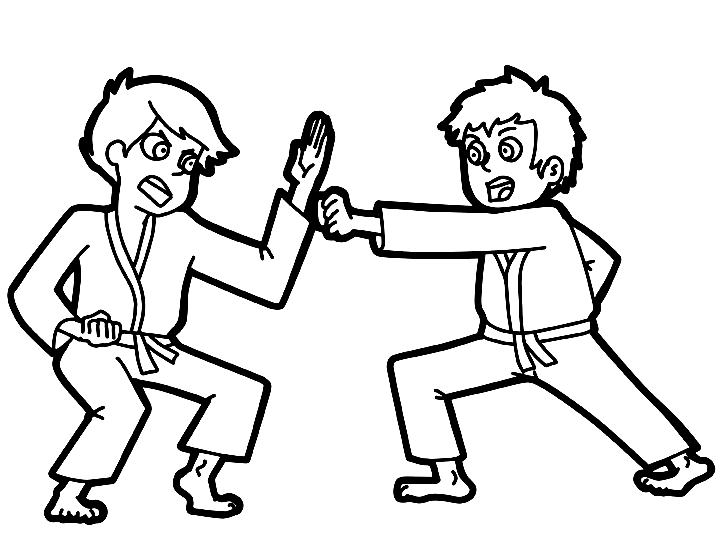Printable Martial Arts Coloring Pages