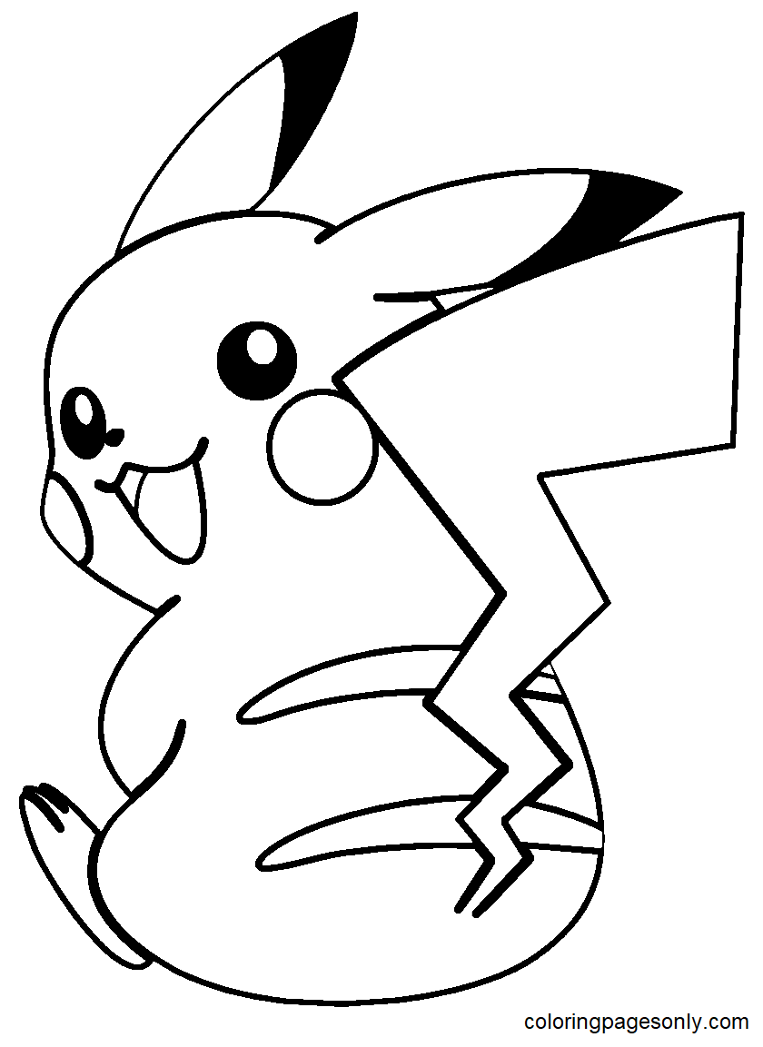 Coloriage Pokémon Pikachu à imprimer