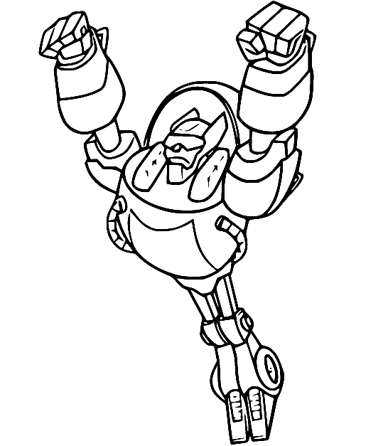 Rescue Bots Blades Flying Coloring Pages