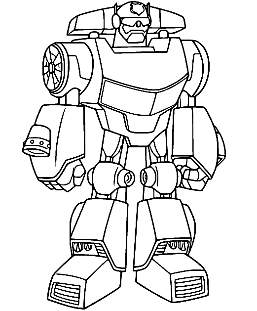 Rescue Bots Chase Coloring Pages