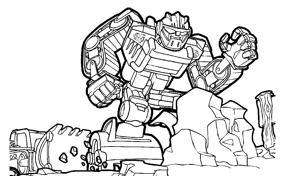 Rescue Bots Sheets Coloring Page