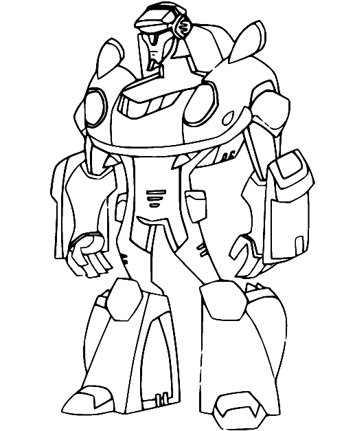 Rescue Bots Standing Coloring Page