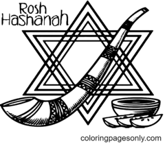 Desenhos para Colorir Rosh Hashaná