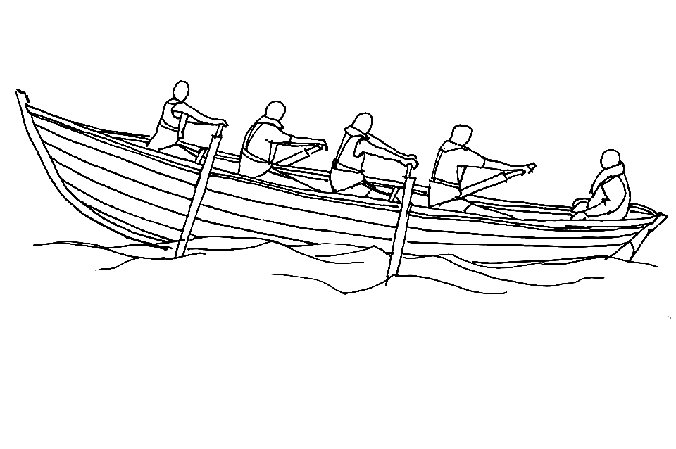 Rowing Sheets Coloring Pages