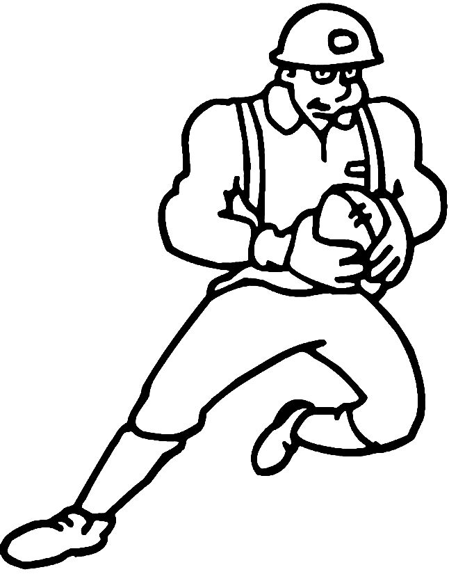 Rugby Player to print Coloring Page