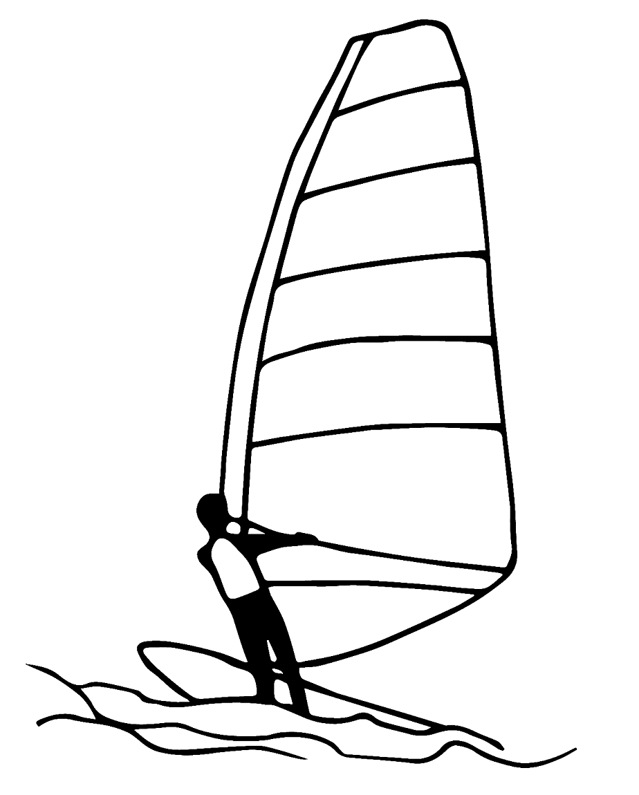 Sailing Sports Coloring Page
