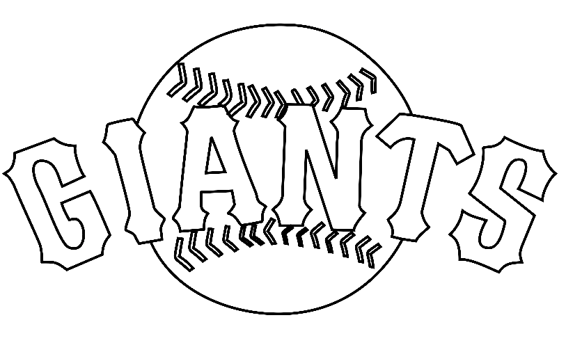 Раскраска Логотип Сан-Франциско Джайентс