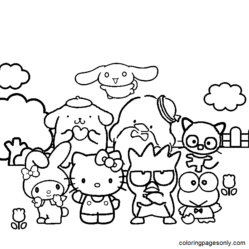 Sanrio Free Printable Coloring Page - Free Printable Coloring Pages