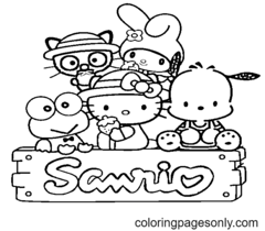 Sanrio Coloring Pages
