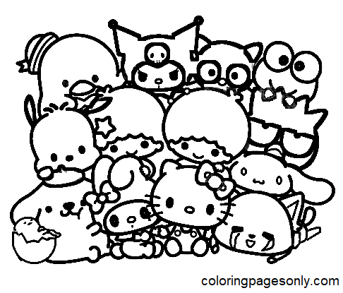 Sanrio for Kids Coloring Page