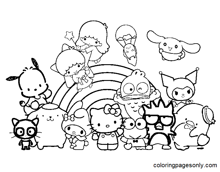 Dibujo De Sanrio Para Imprimir Para Colorear Dibujos Para Colorear 