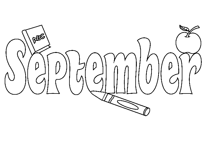 September Sheets Coloring Page
